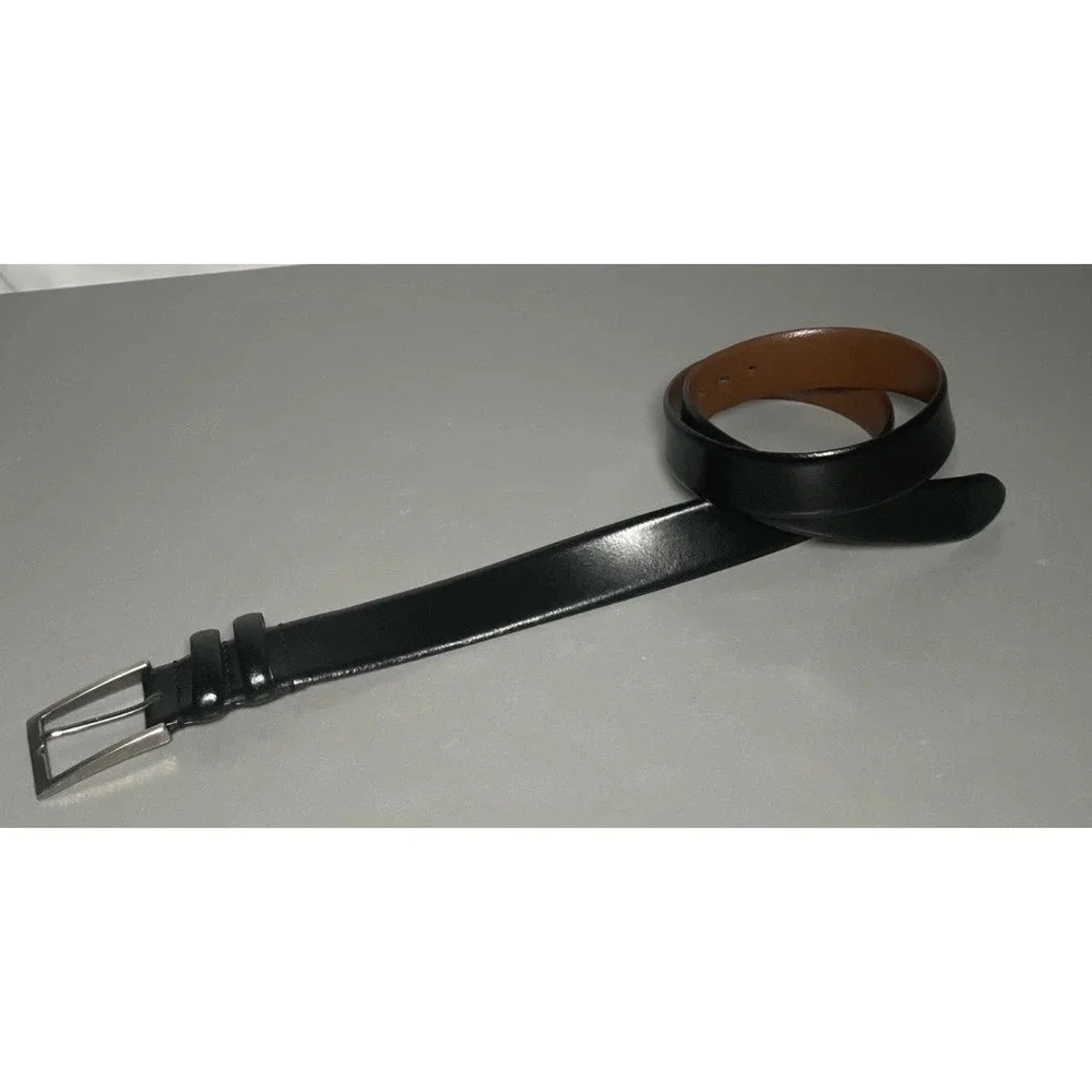 Joseph Abboud‎ Mens Black Genuine Leather Belt Size 38 Handcrafted Italy